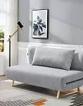 Диван-кровать Rosy 3-х местный, серый/без принта