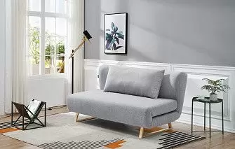 Диван-кровать Rosy 3-х местный, серый/без принта