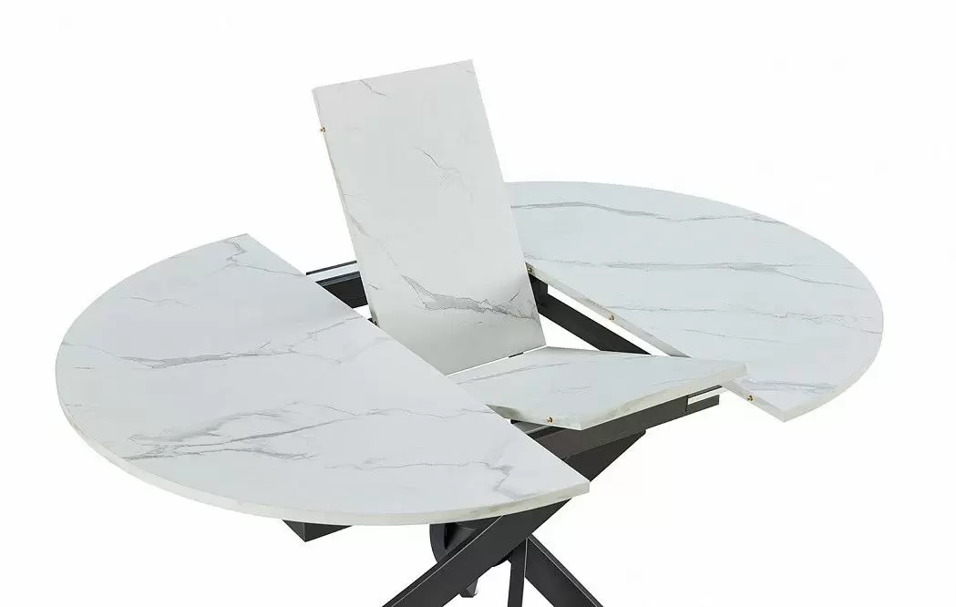 Стол раскладной Charly 100-129, светлый мраморный рисунок - фото 7