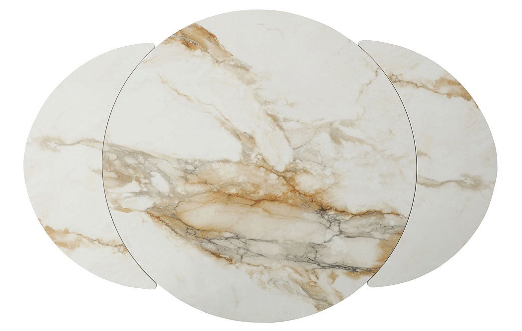 Стол раскладной Josephina 120-180, керамика/шампань - фото 9