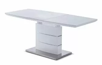Стол раскладной Verona Glass (140), белый матовый