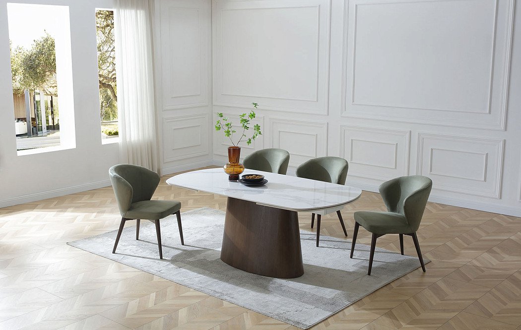 Стол Bavaria + 4 зеленых стула Benedict - фото 2