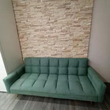 Диван-кровать Madrid, зеленый/золотые ножки 1635257704238.jpg