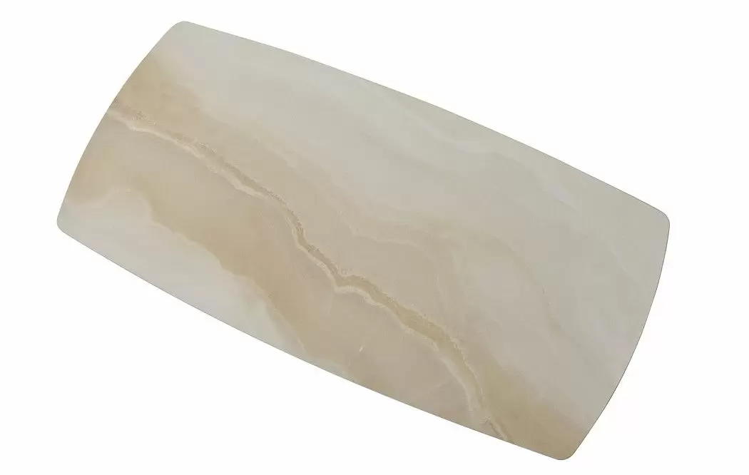 Стол журнальный Charlotta (120), бежевая керамика/бронза - фото 4