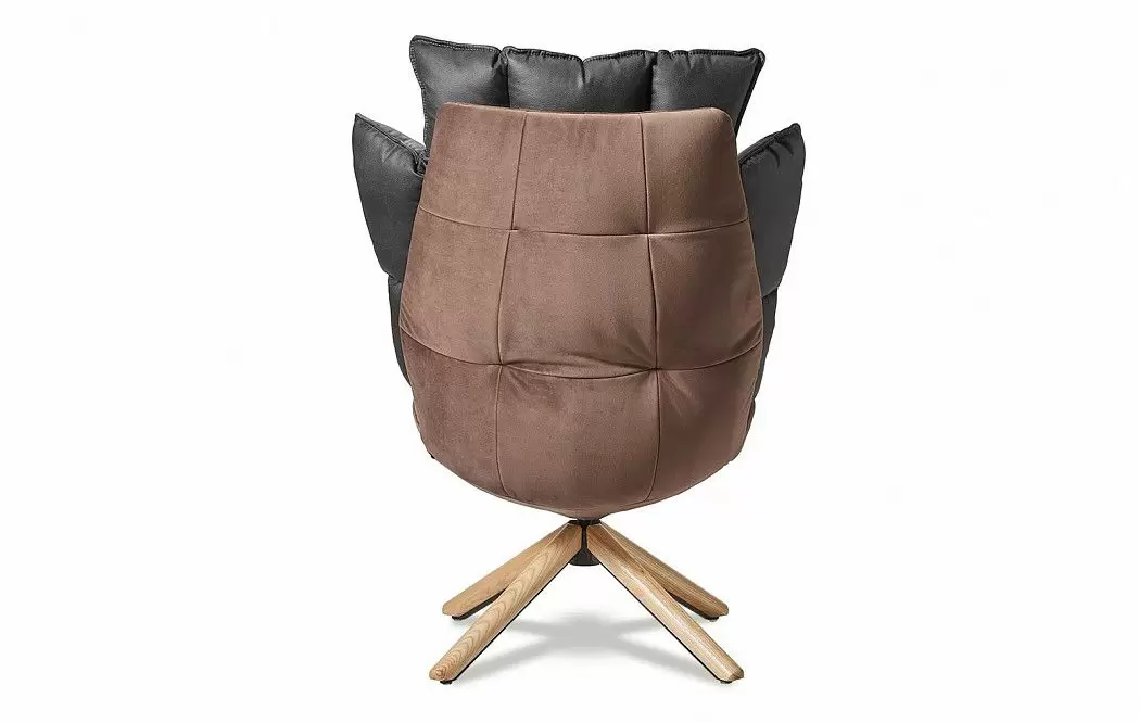 Кресло в стиле Husk, коричневый - фото 7