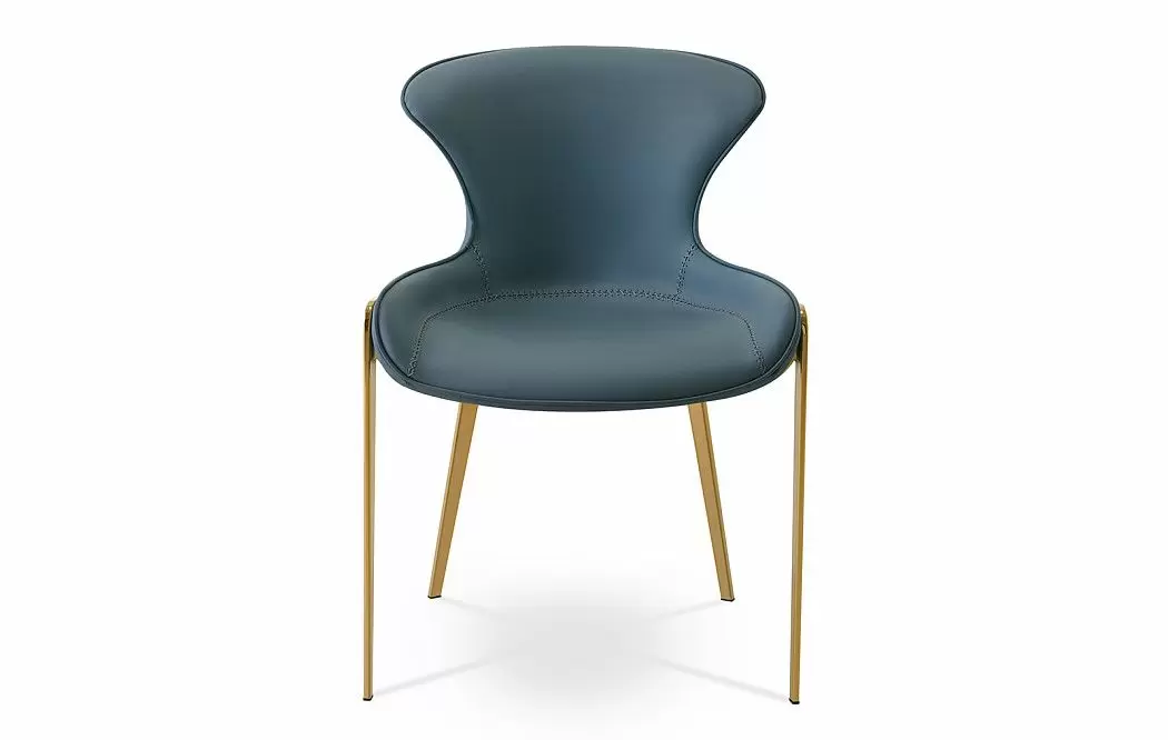 Стул Hillary, серо-голубой/золото - фото 3