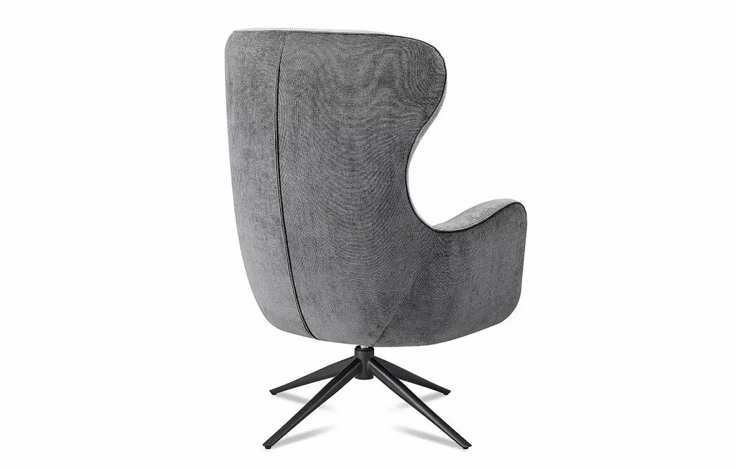 Кресло и оттоманка Lucille, серый - фото 6