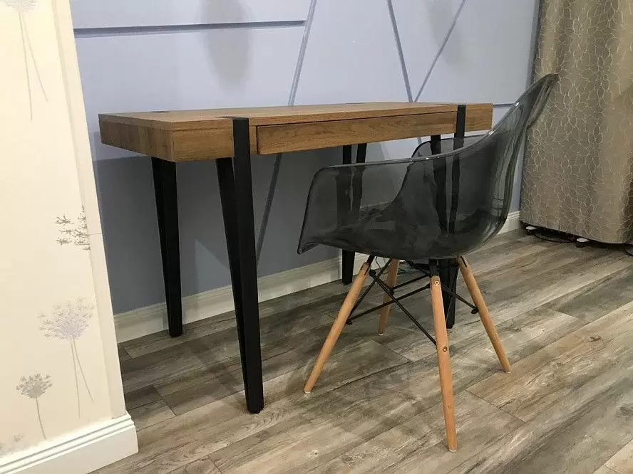 Стол письменный Project, орех/черный - фото 27