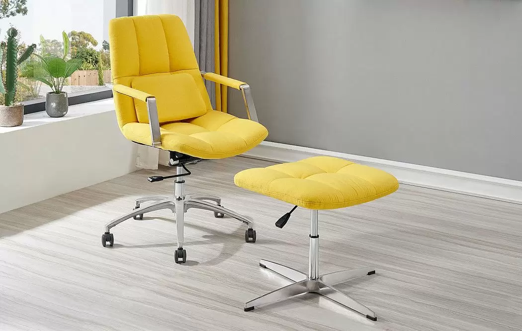 Кресло и оттоманка Taylor, желтый