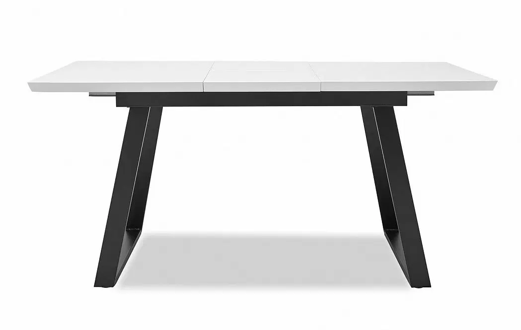 Стол раскладной Dakota 120-160, белый/черный - фото 9