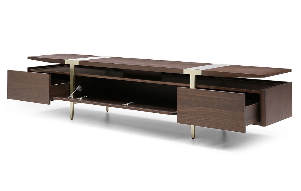 ТВ Тумба Terra, орех/шампань - фото 5