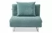 Кресло-кровать Rosy, бирюзовый/хром