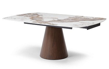 Стол раскладной Bonn 130-190, светлая керамика