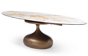 Стол раскладной Ariana 140-190, керамика/бронза Стол раскладной Ariana 140-190, керамика/бронза