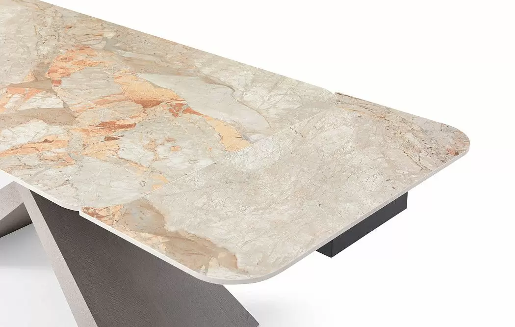 Стол раскладной Torino 160-240, серая керамика/серый дуб - фото 7