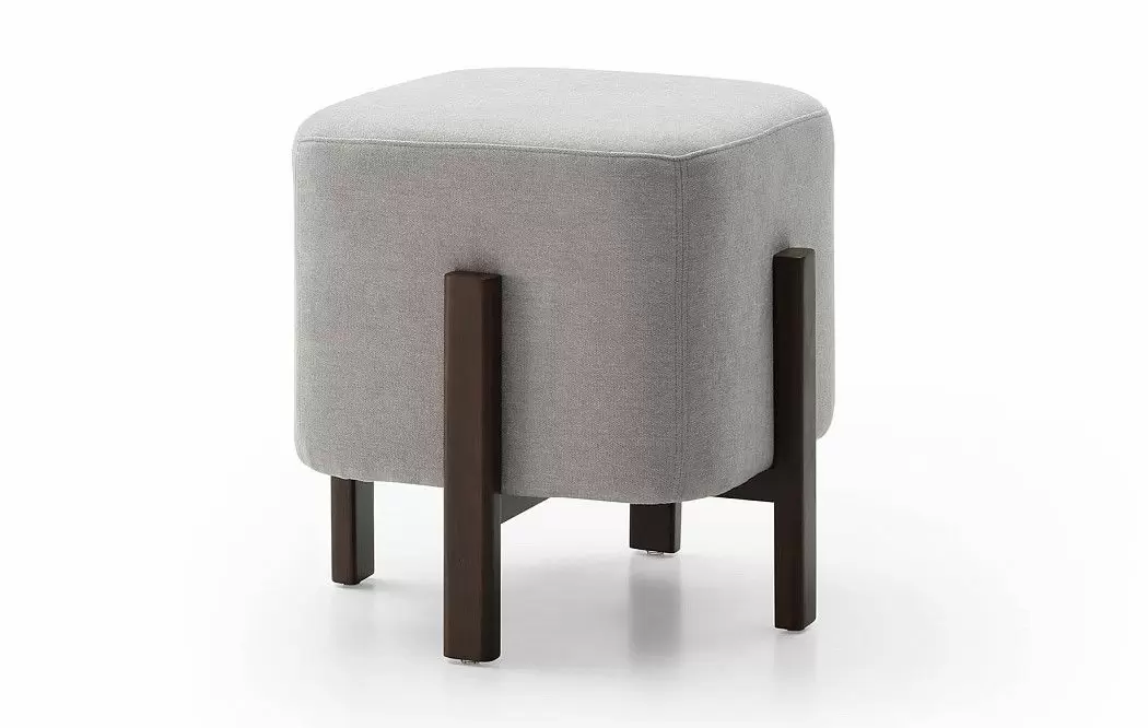 Пуф Emmy (45), серый/орех