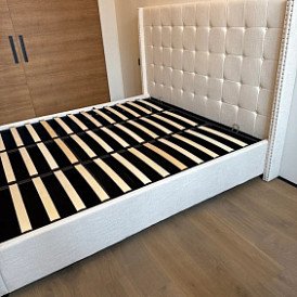 Кровать с подъемным механизмом Vivien 180x200, желтый