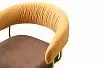 Кресло Oscar, темно-желтый/коричневый/золото