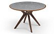 Стол Tango 100, серая керамика/орех