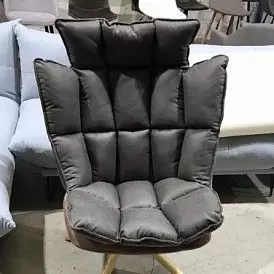 Оттоманка в стиле Husk, серый