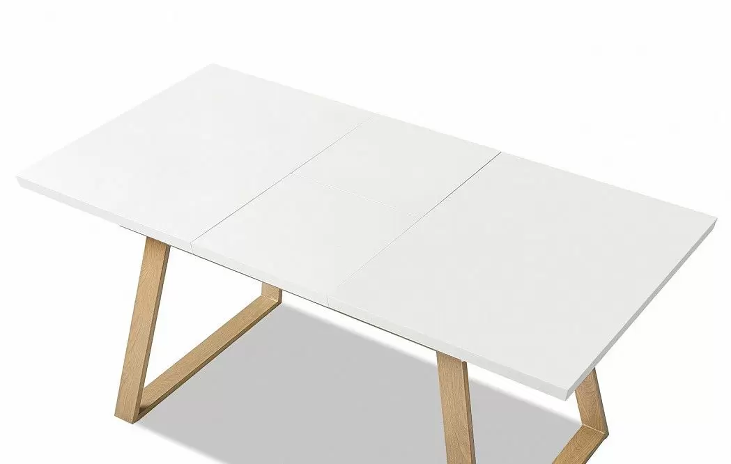 Стол раскладной Manchester 120-160, белый/вяз - фото 12