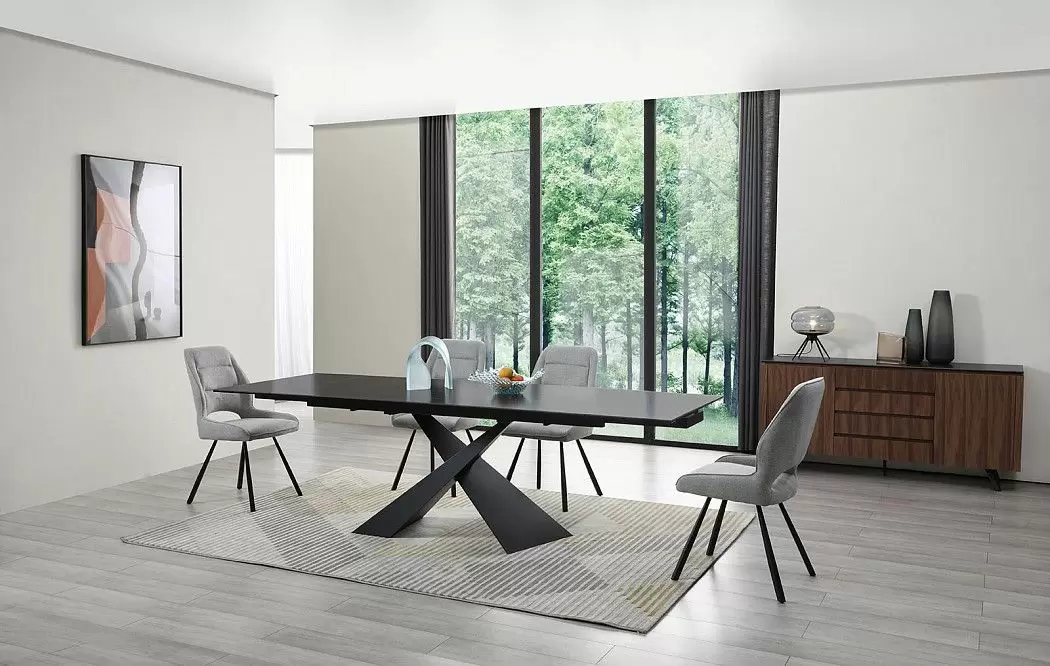 Стол раскладной Savoy 160-220, черная керамика - фото 13