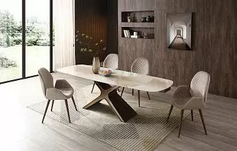 Стол Charlotta + 4 стула Bern