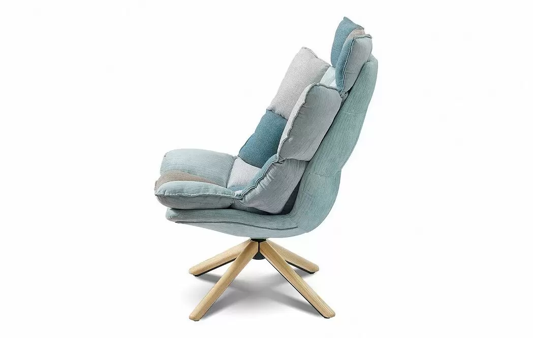 Кресло и оттоманка в стиле Husk, светлый пэчворк - фото 5