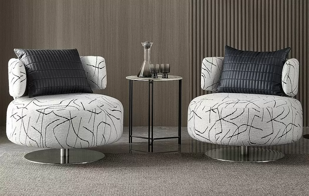 Кресло Sandra, белый/черный принт - фото 3