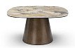 Стол журнальный Melanie (90), медь/керамика
