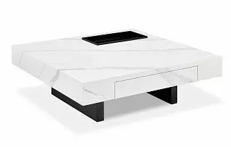 Стол журнальный Gabrielle (100), белый камень