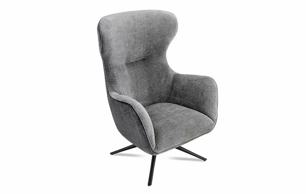 Кресло и оттоманка Lucille, серый - фото 7