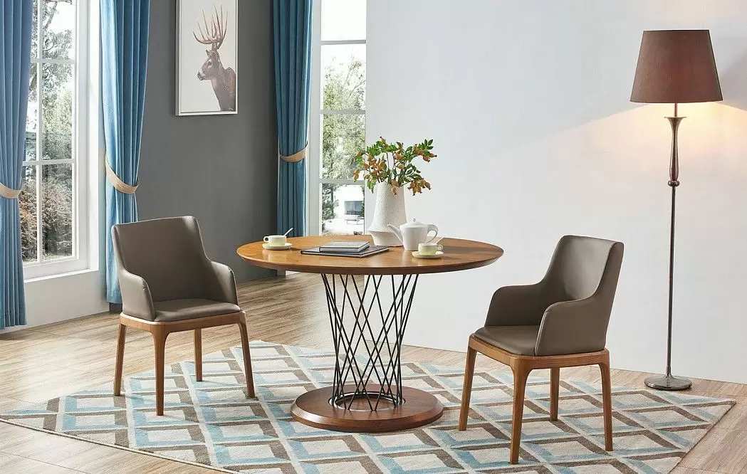 Стол Cyclone Grand (100), орех/черный - фото 4