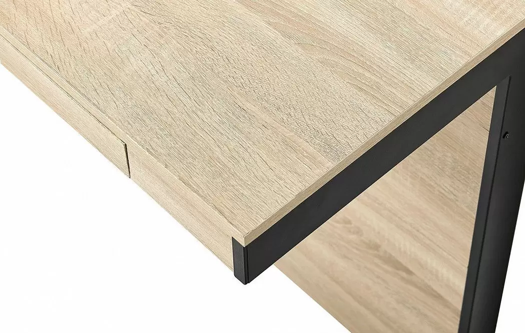 Стол письменный City, дуб/черный - фото 7