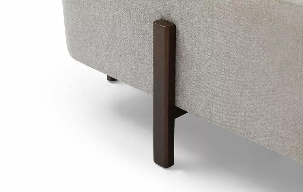 Банкетка Emmy (80), серый/орех - фото 5