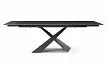 Стол раскладной Savoy 160-220, черная керамика
