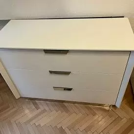 Кровать с выдвижным ящиком Eveline, белый