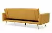Диван-кровать Madrid, желтый/золотые ножки