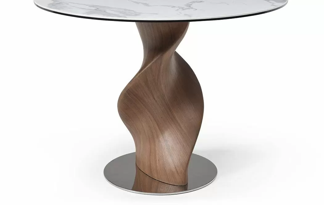 Стол Niagara 100, белая керамика/орех - фото 5