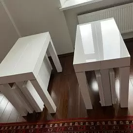 Стол раскладной Claus, белый