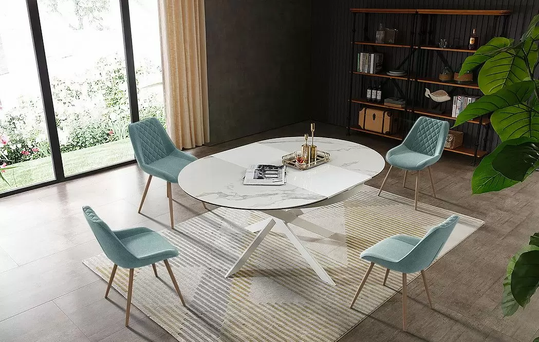 Стул Yvetta, бирюзовый/дерево - фото 12