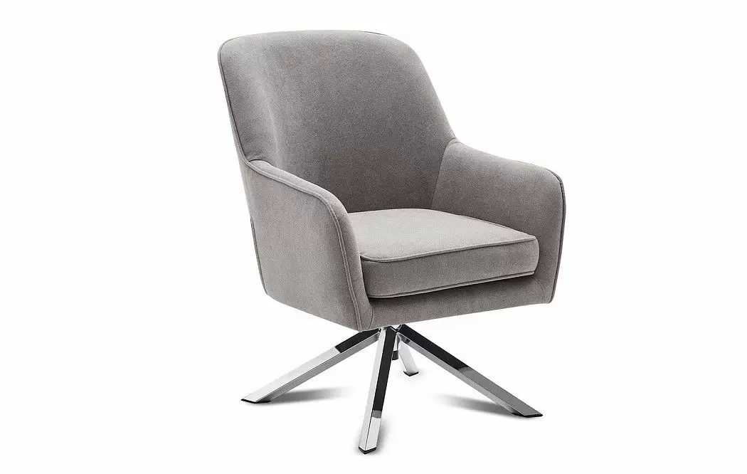 Кресло Molly, серо-бежевый/хром - фото 4