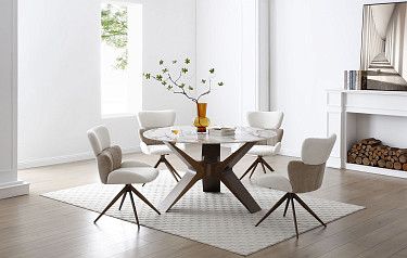 Стол Daniella + 4 стула Adele