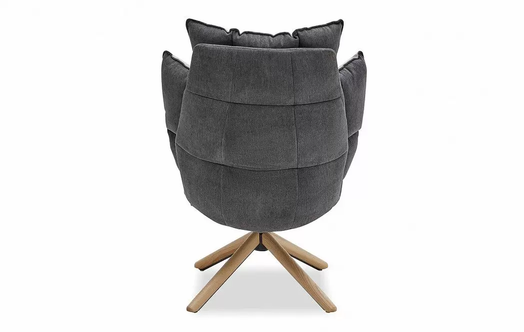 Кресло в стиле Husk, серый - фото 6