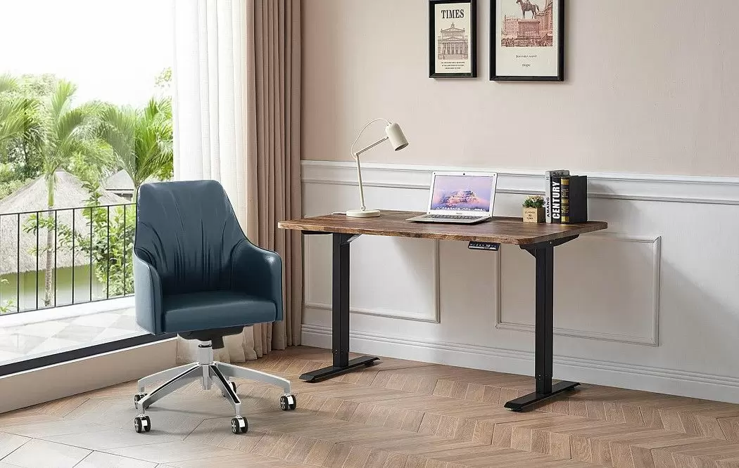 Стол Dallas (120) жженое дерево, регулируемая высота, электропривод - фото 3