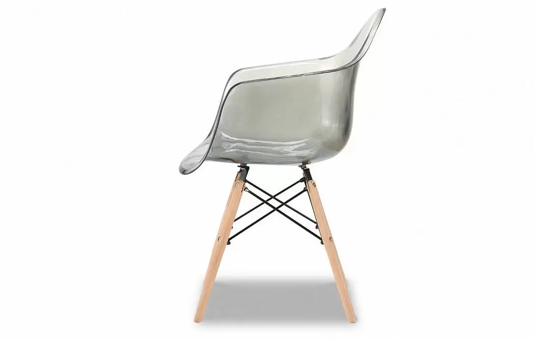 Стул Aura (в стиле Eames), серый прозрачный - фото 4