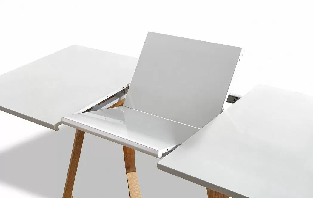 Стол раскладной Avalon (160), белый/ясень - фото 11