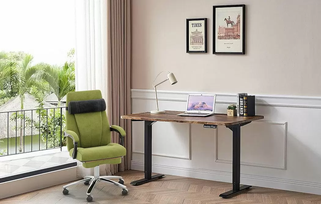 Стол Dallas (140) жженое дерево, регулируемая высота, электропривод - фото 4