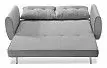 Диван-кровать Beatrix, серый велюр