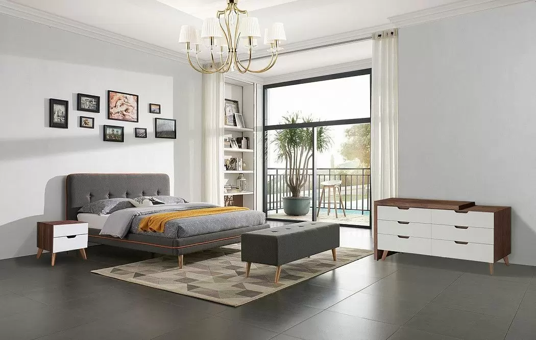 Кровать Madeira 180x200, серо-коричневый - фото 10